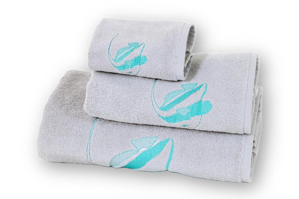 Turkish Cotton Bath Towel Set Light Blue : Target